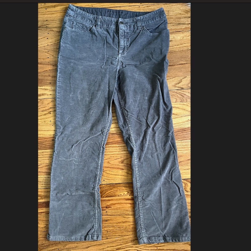 Vintage Sonoma Life + Style Corduroy Gray Faded Pants 98% Cotton
